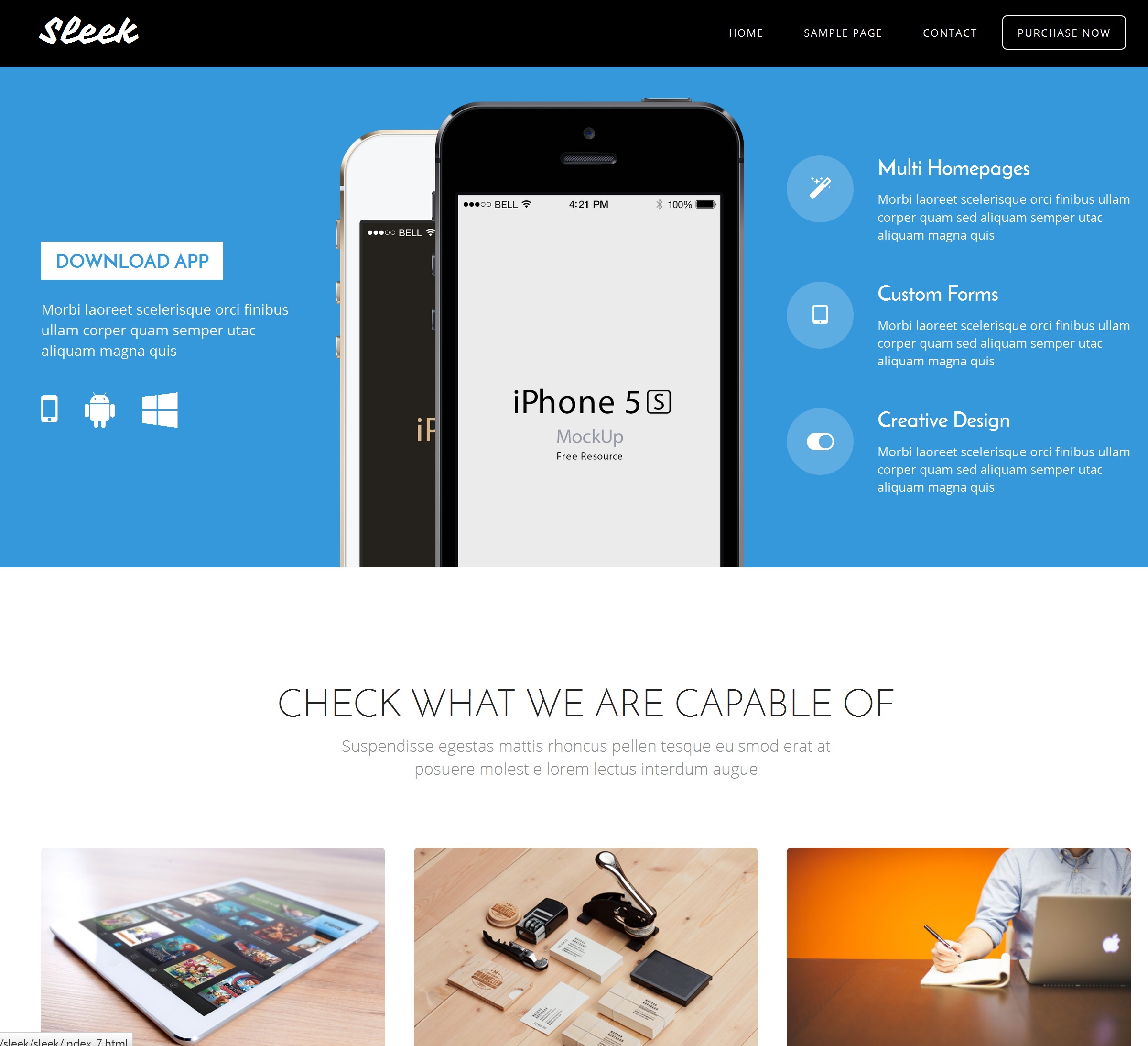 CSS3 Bootstrap Business Theme